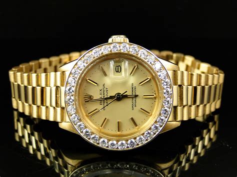 used ladies diamond rolex watches|ladies diamond Rolex watch sale.